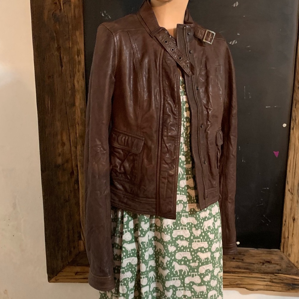 100% leather ABERCROMBIE JACKET